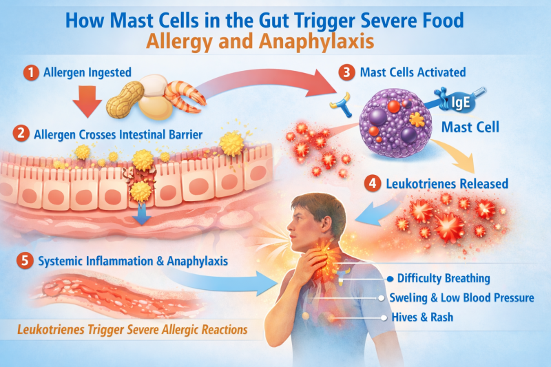 How Mast Cells in the Gut Trigger Severe Food Allergy Reactions: New ...