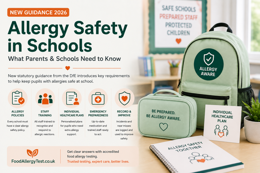 School allergy safety checklist 2026: policies, staff training and Individual Healthcare Plans